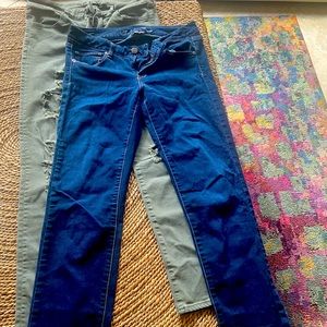 Lot of 2 American Eagle Skinny Jeans 10 Long